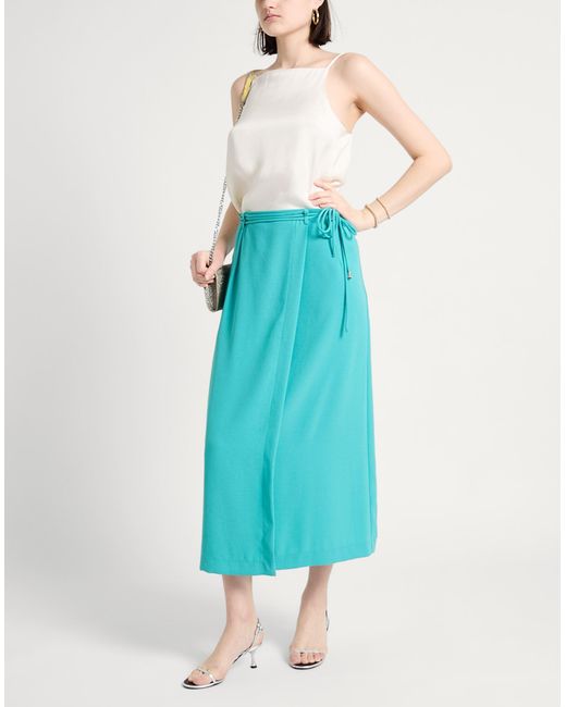 Ottod'Ame Blue Midi Skirt
