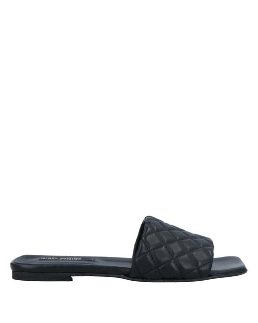 GISÉL MOIRÉ Black Sandals