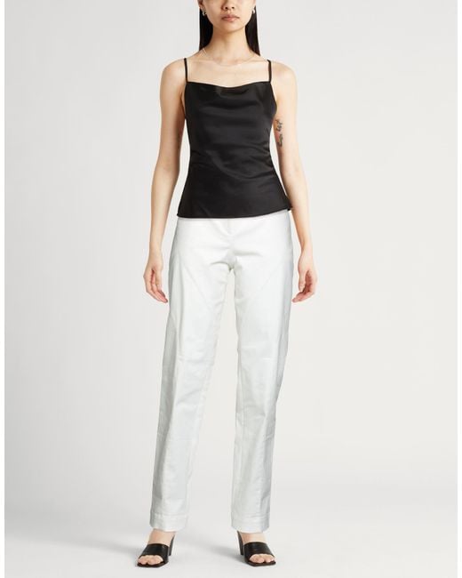 Alberta Ferretti White Trouser