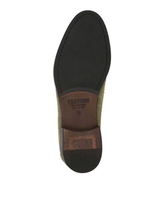 Testoni Green Loafers for men