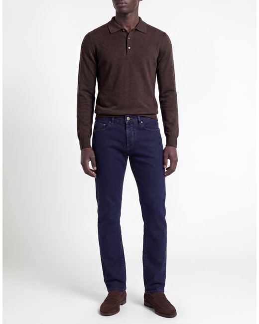Moorer Blue Jeans Cotton, Elastane for men