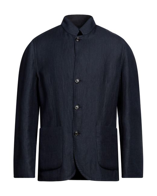 Brunello Cucinelli Blue Overcoat & Trench Coat for men