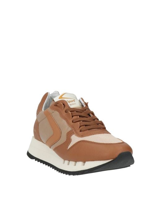 Valsport Brown Sneakers Leather, Textile Fibers