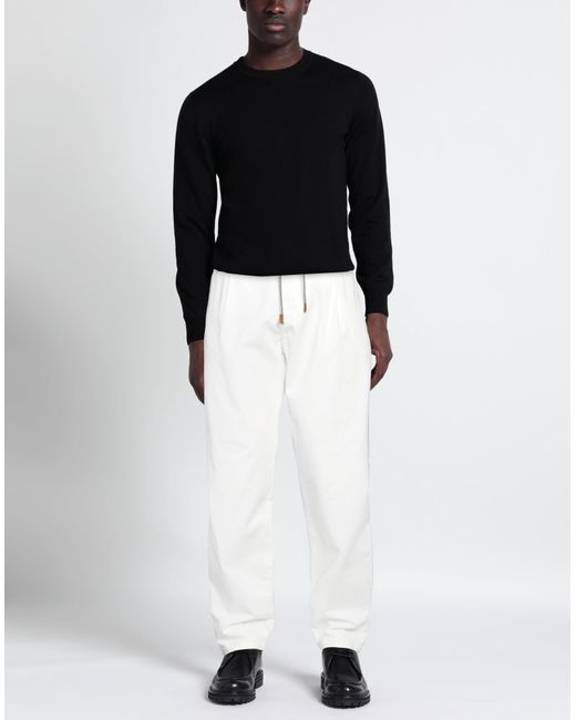 Eleventy White Trouser for men