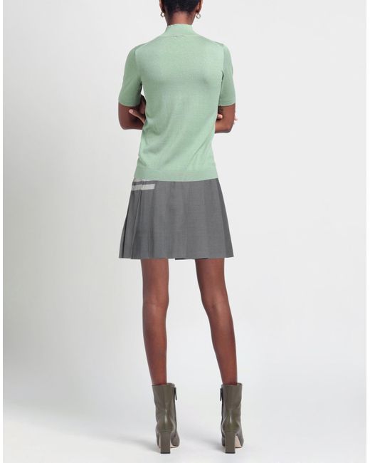 Thom Browne Gray Mini Skirt
