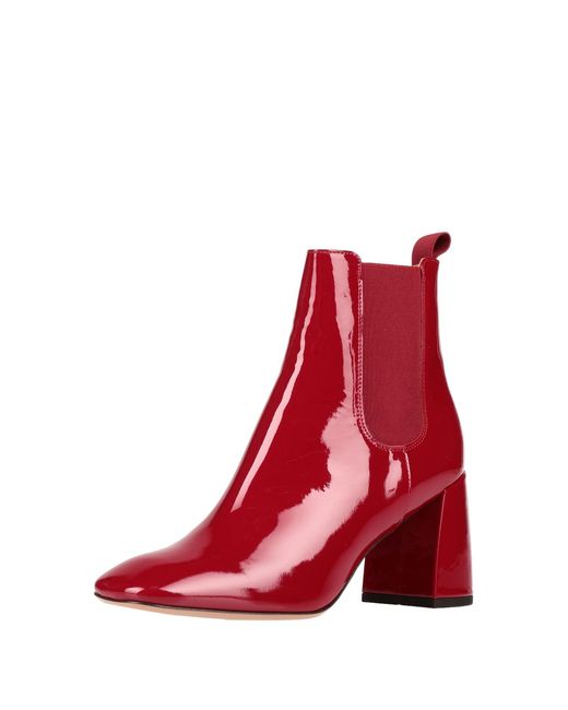 A.Bocca Red Ankle Boots