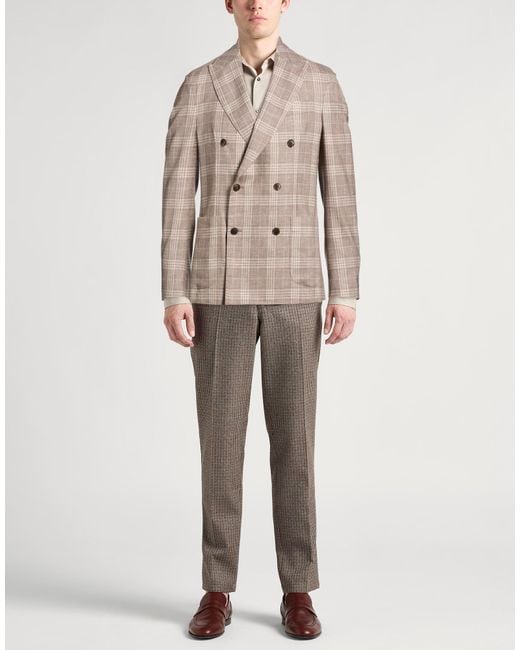 Drumohr Natural Blazer Virgin Wool for men