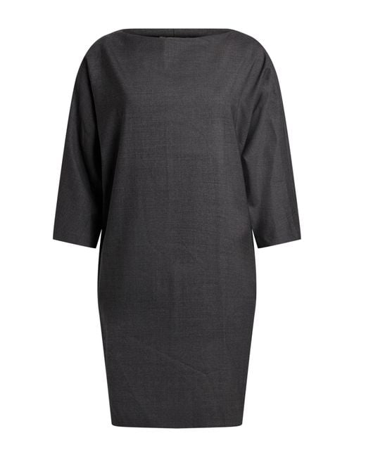P.A.R.O.S.H. Gray Mini Dress Virgin Wool, Elastane