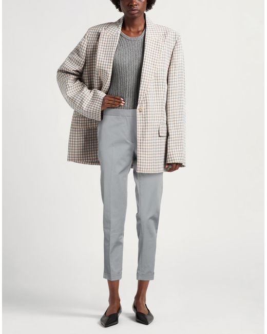 Antonelli Gray Pants Cotton, Elastane