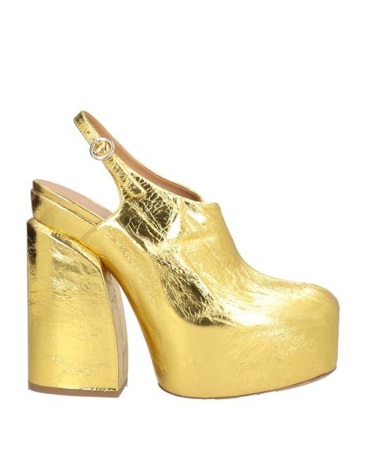 Dries Van Noten Yellow Pumps
