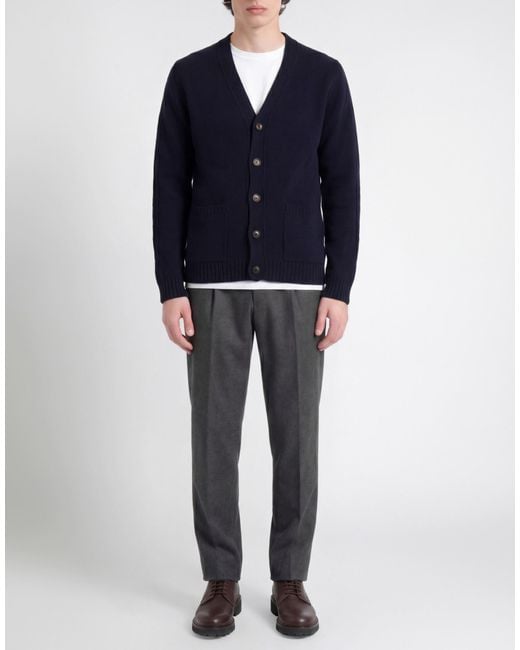 Messagerie Blue Midnight Cardigan Virgin Wool for men