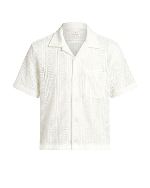 Camicia di Second Layer in White da Uomo
