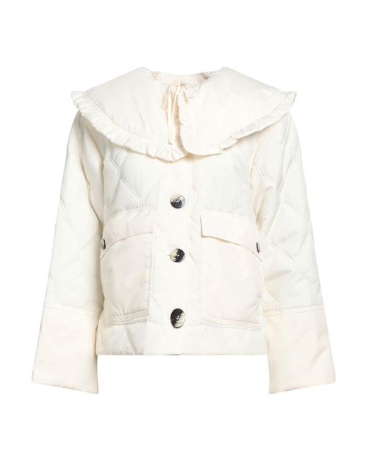 Ganni White Puffer