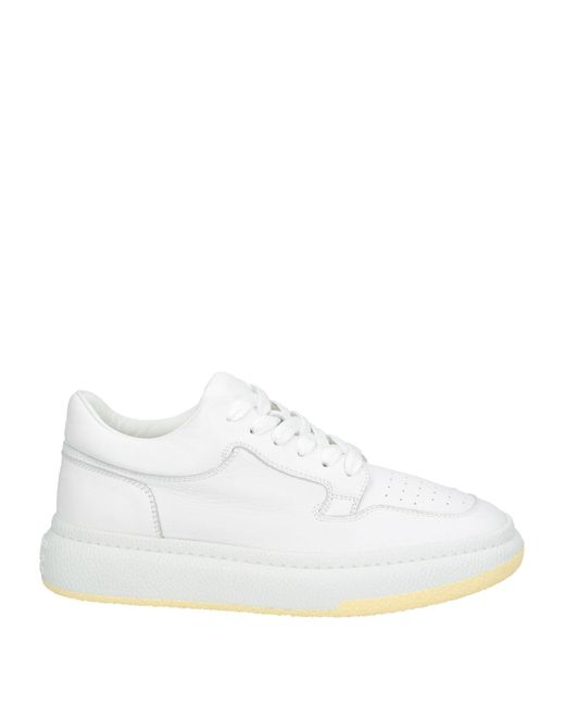 MM6 by Maison Martin Margiela White Sneakers Leather
