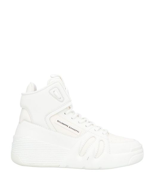 Giuseppe Zanotti White Sneakers Leather, Textile Fibers