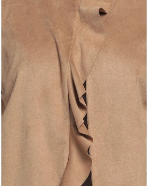 Siste's Natural Camel Jacket Polyester, Elastane