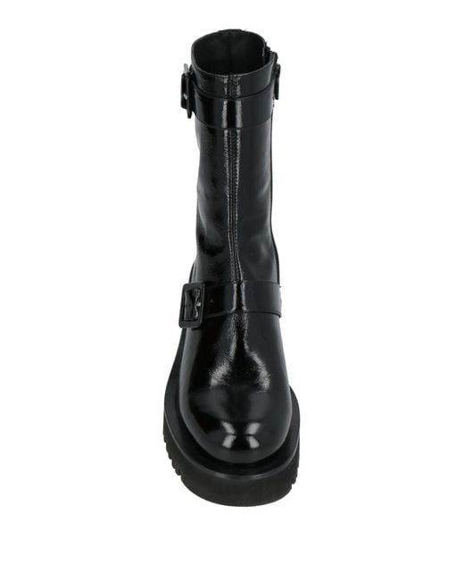 Paloma Barceló Black Ankle Boots Leather