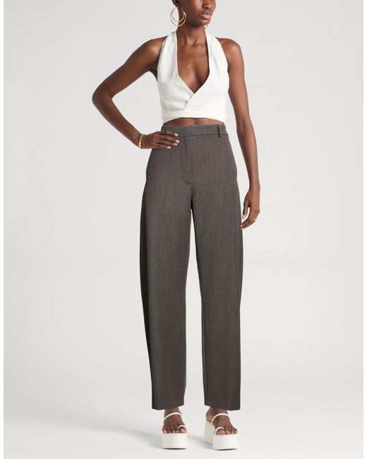 Moschino Gray Pants Wool, Polyester