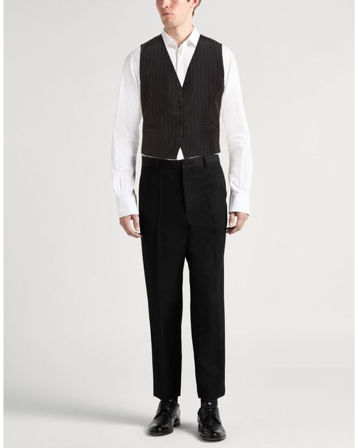 P.A.R.O.S.H. Black Tailored Vests for men