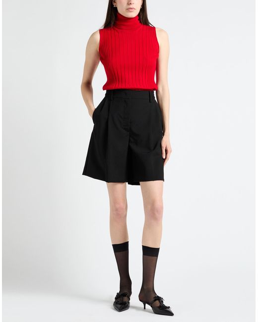 Valentino Garavani Black Shorts & Bermuda Shorts Wool