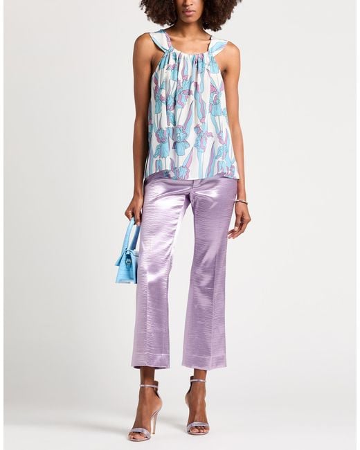 Boutique Moschino Blue Top Silk