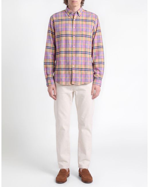 Aspesi Pink Lilac Shirt Cotton for men