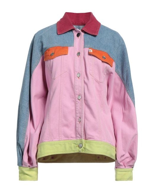 Semicouture Pink Denim Outerwear