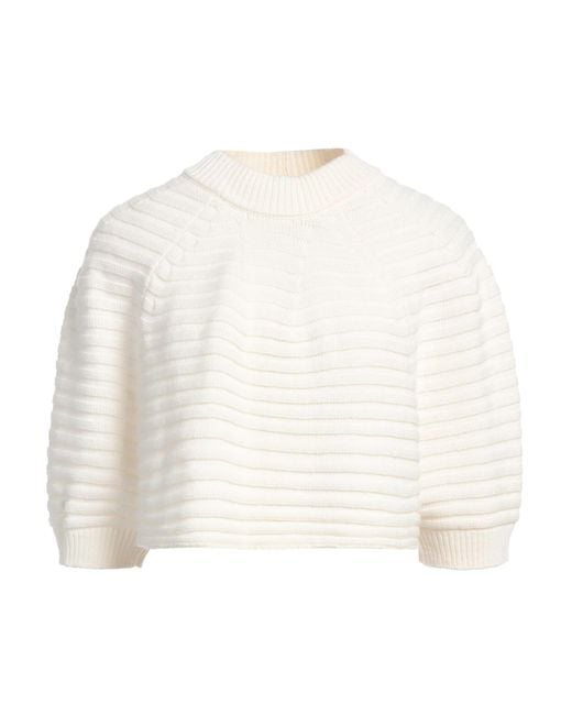 ALESSIA SANTI White Ivory Sweater Polyamide, Viscose, Wool, Cashmere