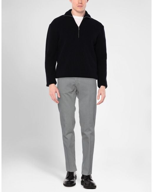 Paoloni Gray Pants Cotton, Elastane for men