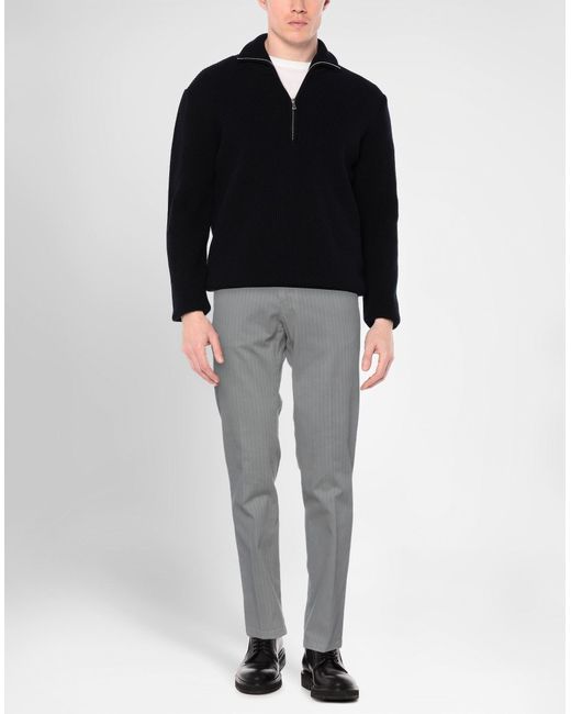 Paoloni Gray Pants Cotton, Elastane for men