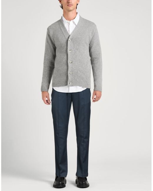 Isaia Blue Midnight Pants Wool, Cotton, Elastane for men