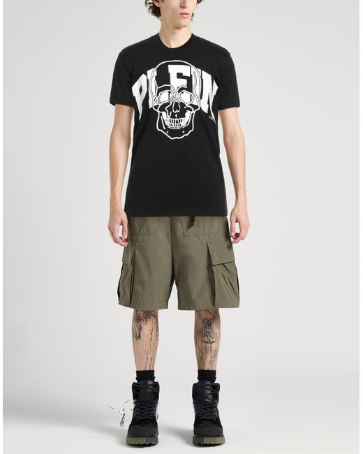 T-shirt di Philipp Plein in Black da Uomo