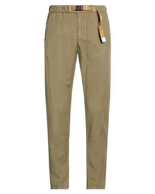 White Sand Green Pants for men