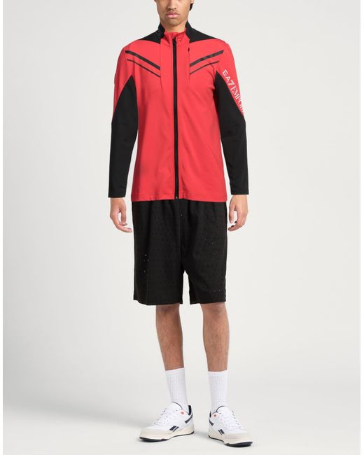 EA7 Red Sweatshirt for men
