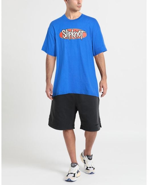 Pleasures Blue Slipknot By T-Shirt Cotton for men