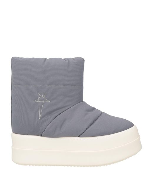 Rick Owens Gray Ankle Boots for men