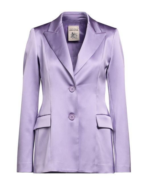 Semicouture Purple Blazer