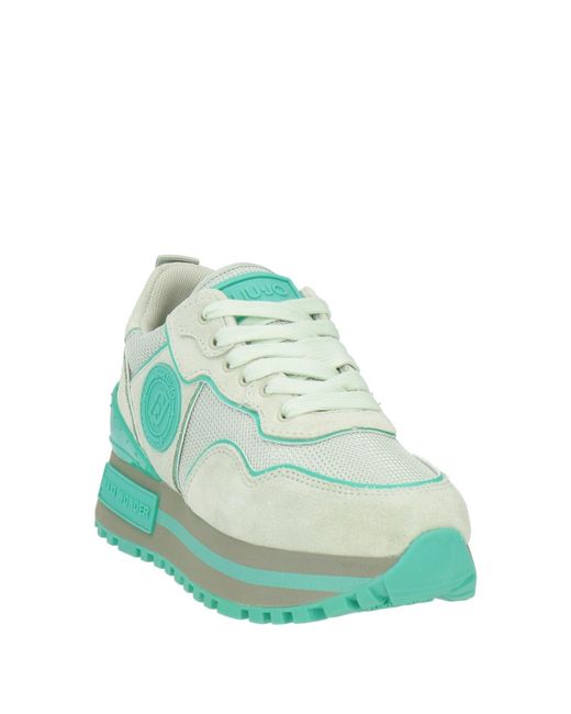 Liu Jo Green Light Sneakers Leather, Textile Fibers