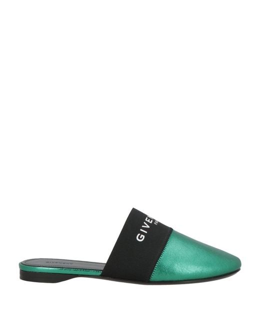 Givenchy Green Mules & Clogs Leather