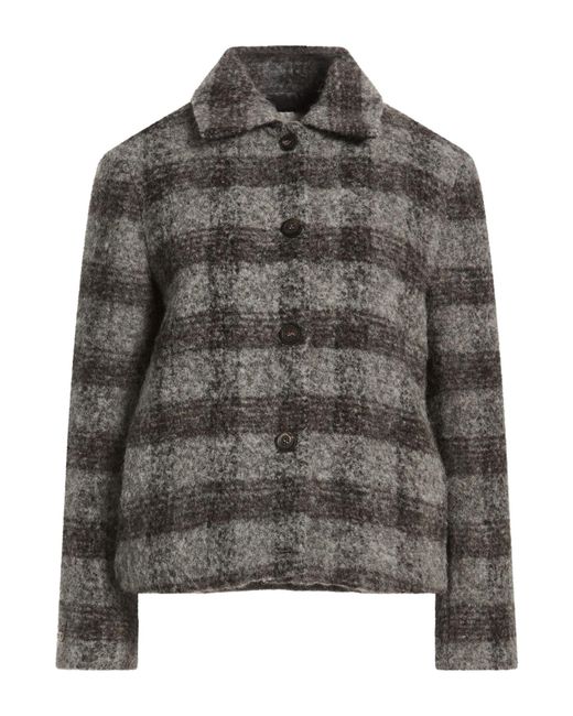 Peserico Gray Jacket Virgin Wool, Alpaca Wool, Polyamide