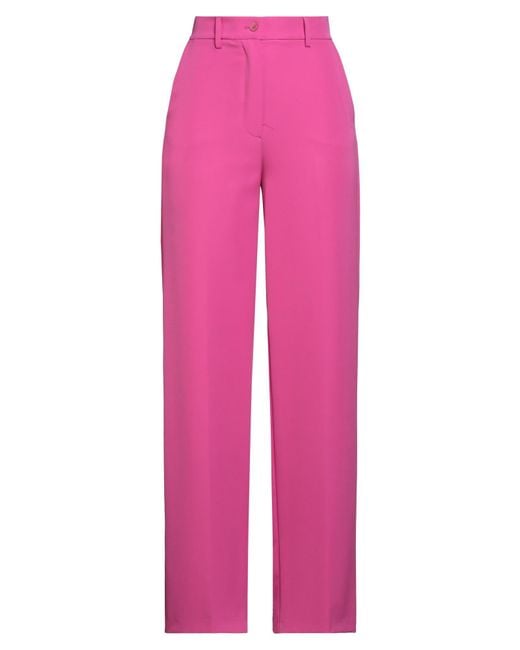 Clips More Pink Fuchsia Pants Polyester, Elastane
