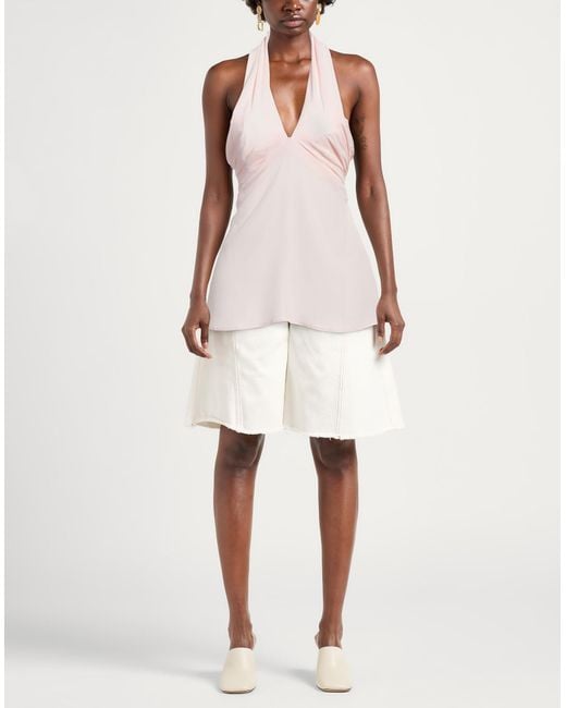 Semicouture Pink Top Acetate, Silk