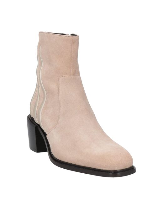 Cesare Paciotti Natural Ankle Boots