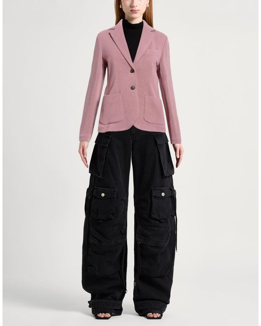 Circolo 1901 Pink Blazer Virgin Wool, Polyamide, Elastane