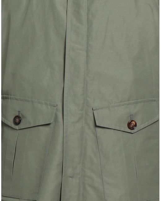 KIRED Green Jacket Polyamide, Linen, Cotton for men