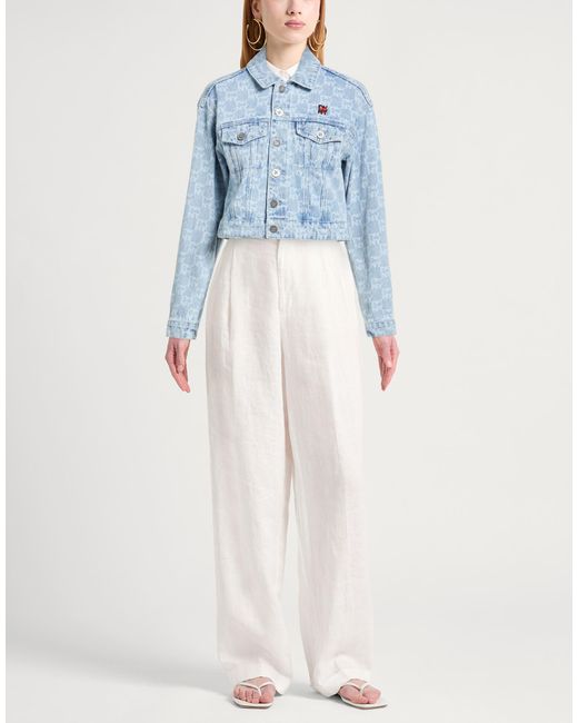 DKNY Blue Denim Outerwear