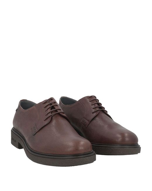 Chaussures à lacets Pollini pour homme en coloris Brown