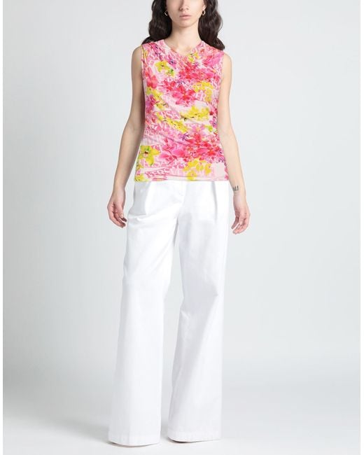 Versace Pink Sleeveless Printed Top