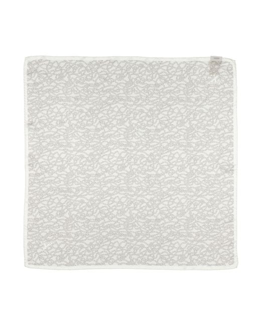 Agnona White Ivory Scarf Silk