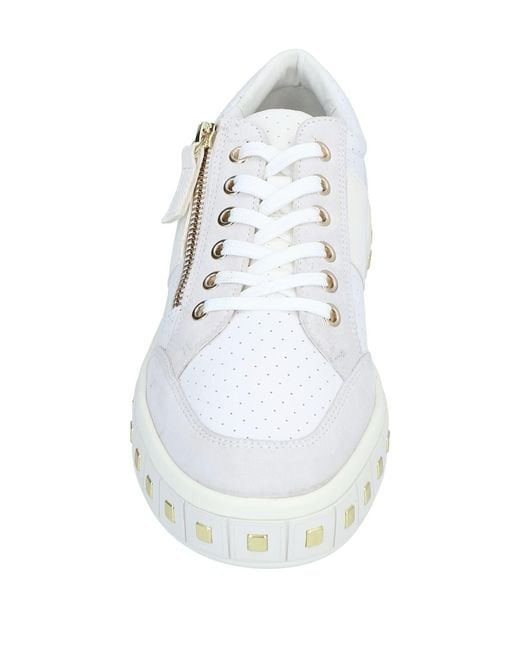 Geox White Trainers